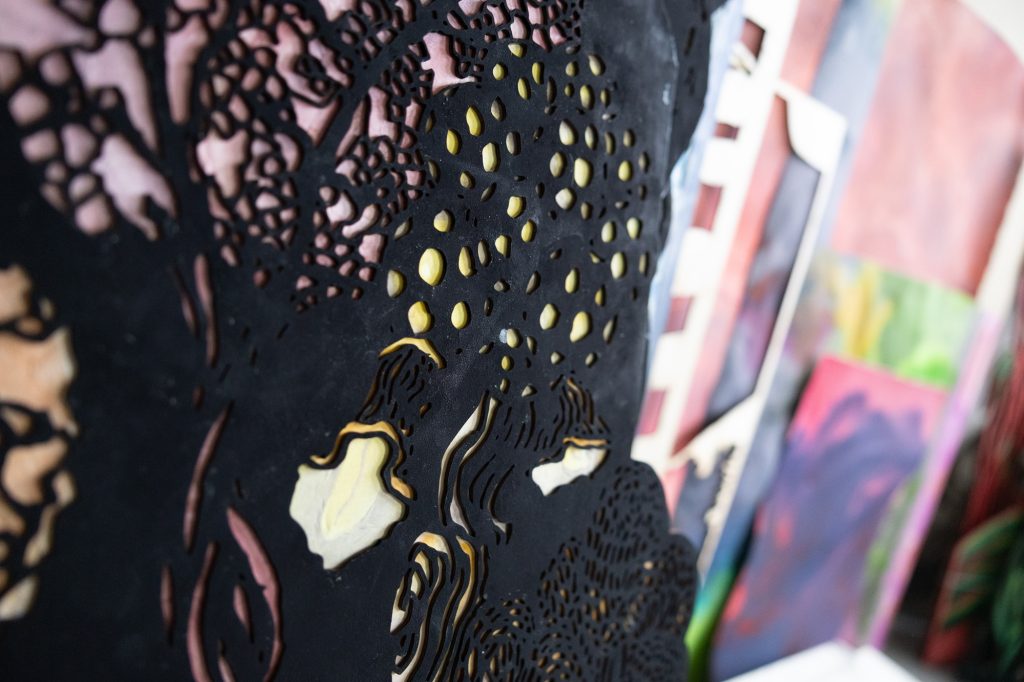 FabLabissa laserleikattua taidetta