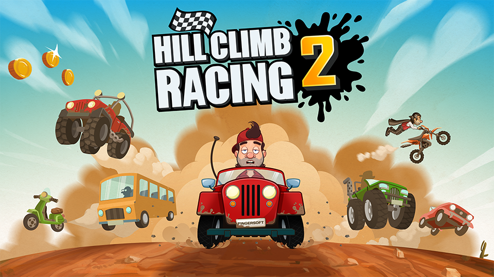 Fingersoftin Hill Climb Racing 2 -rallipeliä ladattu kahdessa kuukaudessa jo lähes 43 miljoonaa kertaa