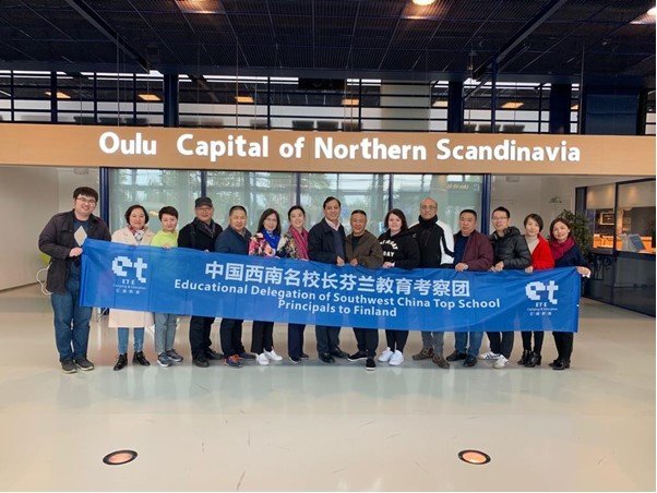 Kiinalaisen leirikoulujärjestäjän rehtorit vierailivat Oulussa