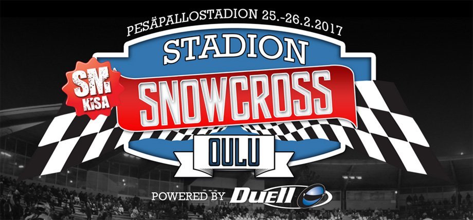 Stadion snowcrossin SM-kilpailu Oulussa kolmena seuraavana talvena 2017-2019