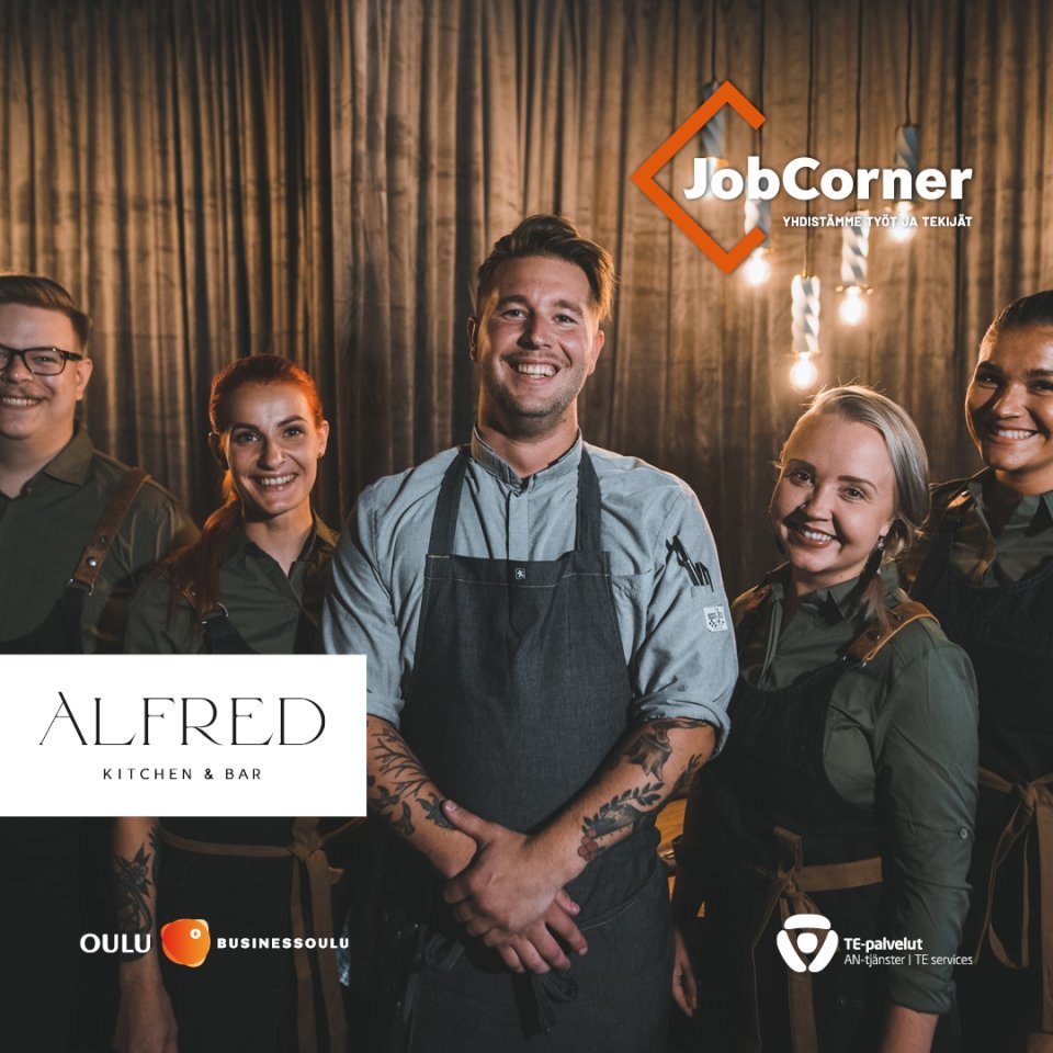 JobCorner & Alfred: 14 avointa työpaikkaa ravintola-alan osaajille