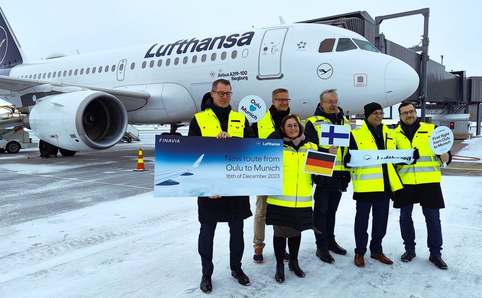 Lufthansan suorat reittilennot Oulun ja Münchenin välillä saavat jatkoa: lentoyhteydestä tulee ympärivuotinen